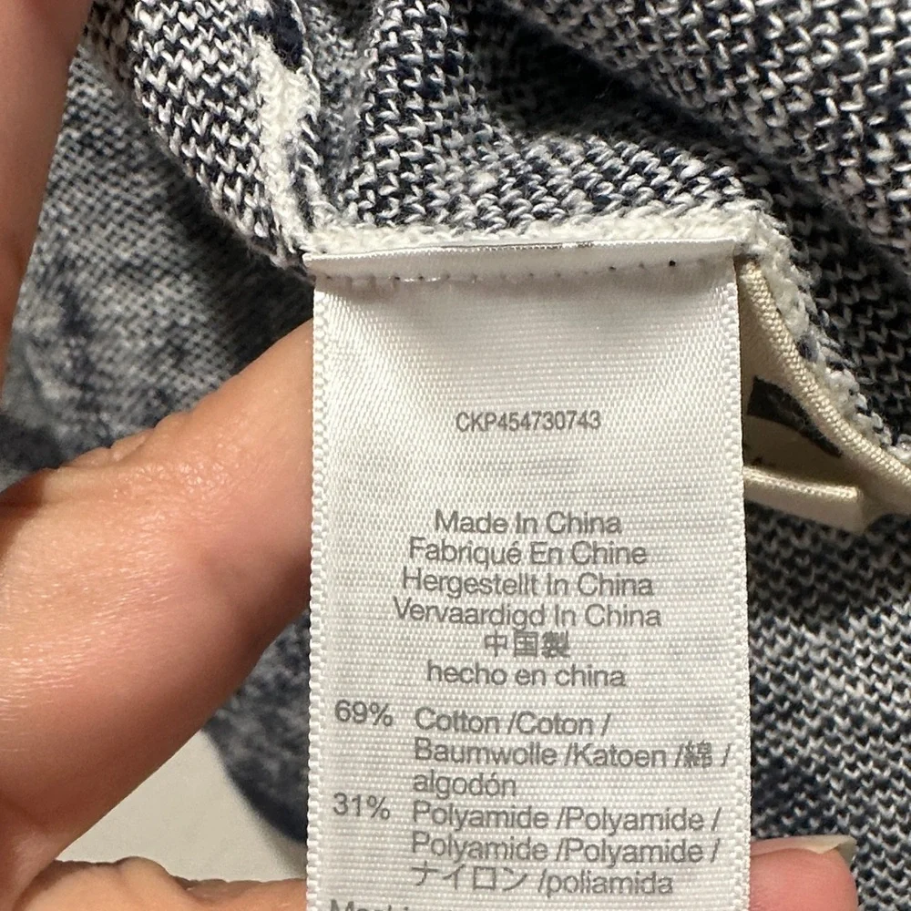 Madewell Navy and White Patterned Sweater - Picture 5 of 8